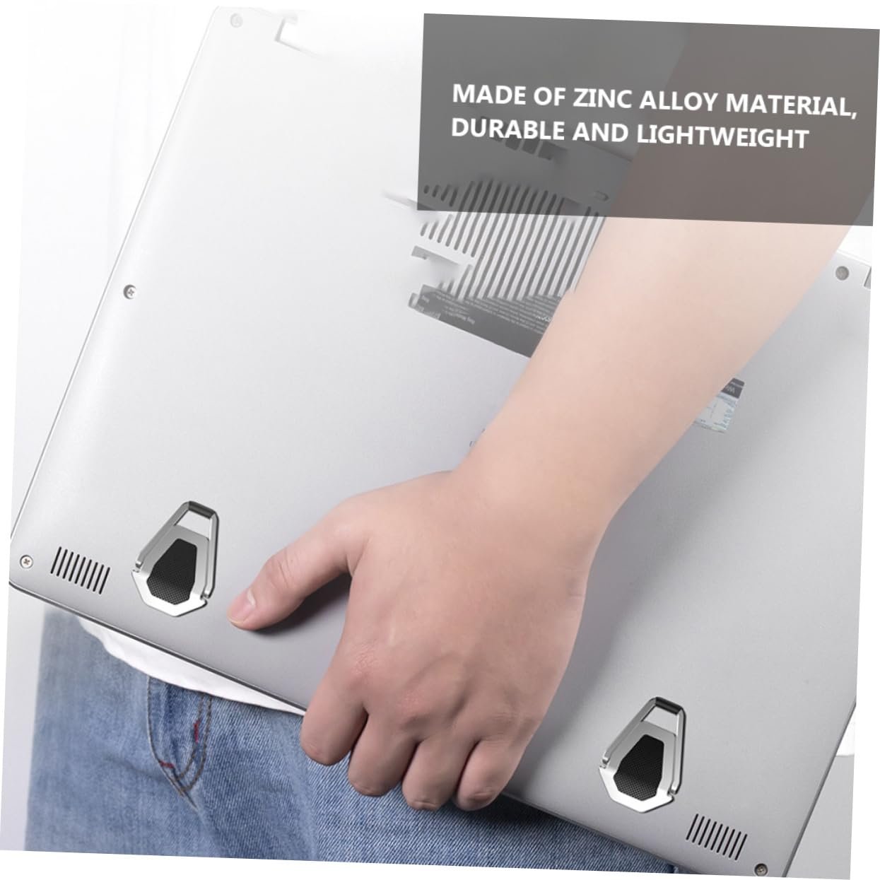 Підставка для ноутбука регульована по висоті, складана, пакування з 2 штук, фото №9