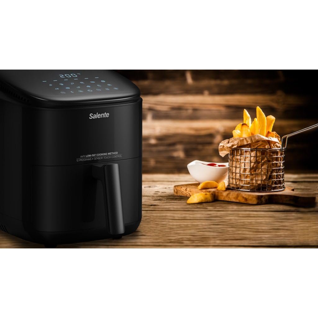 Мультипіч Salente AirFit 3.5 л 1500 Вт 12 програм Чорна, фото №7