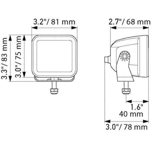 Фара дальнего света HELLA BLACK MAGIC 1FA 358 176-811, фото №3
