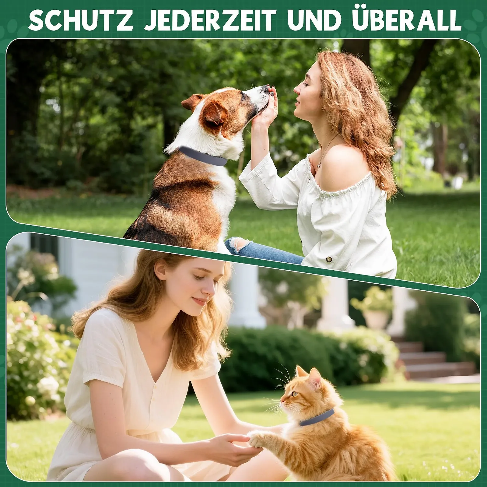 Нашийник від бліх та кліщів Pack of 2 Natural Flea and Tick Protection водостійкий регульований Black, Universal, фото №6