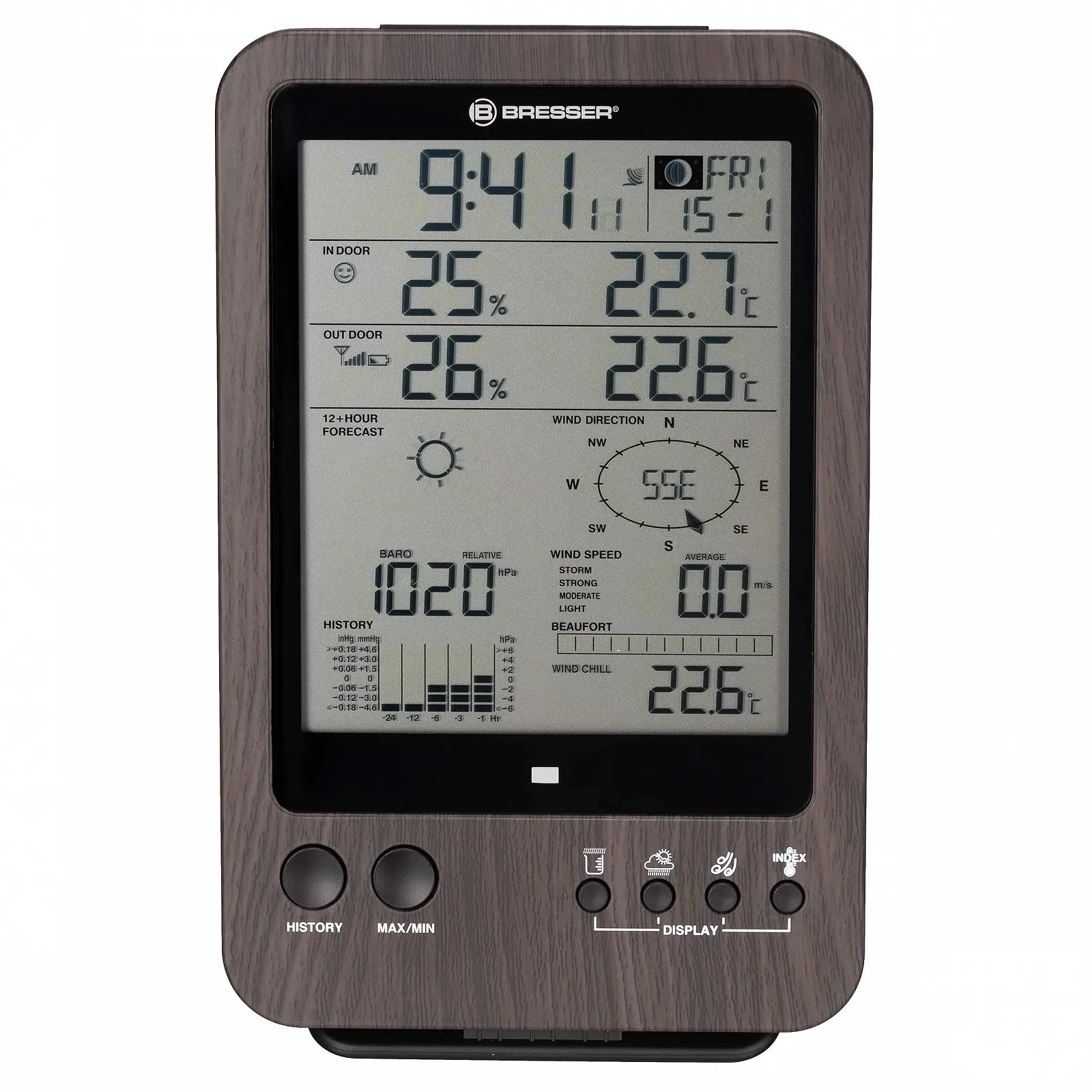 Метеостанція Bresser Weather Centre 5-в-1, фото №5 Метеостанція Bresser Weather Centre 5-в-1, фото №5