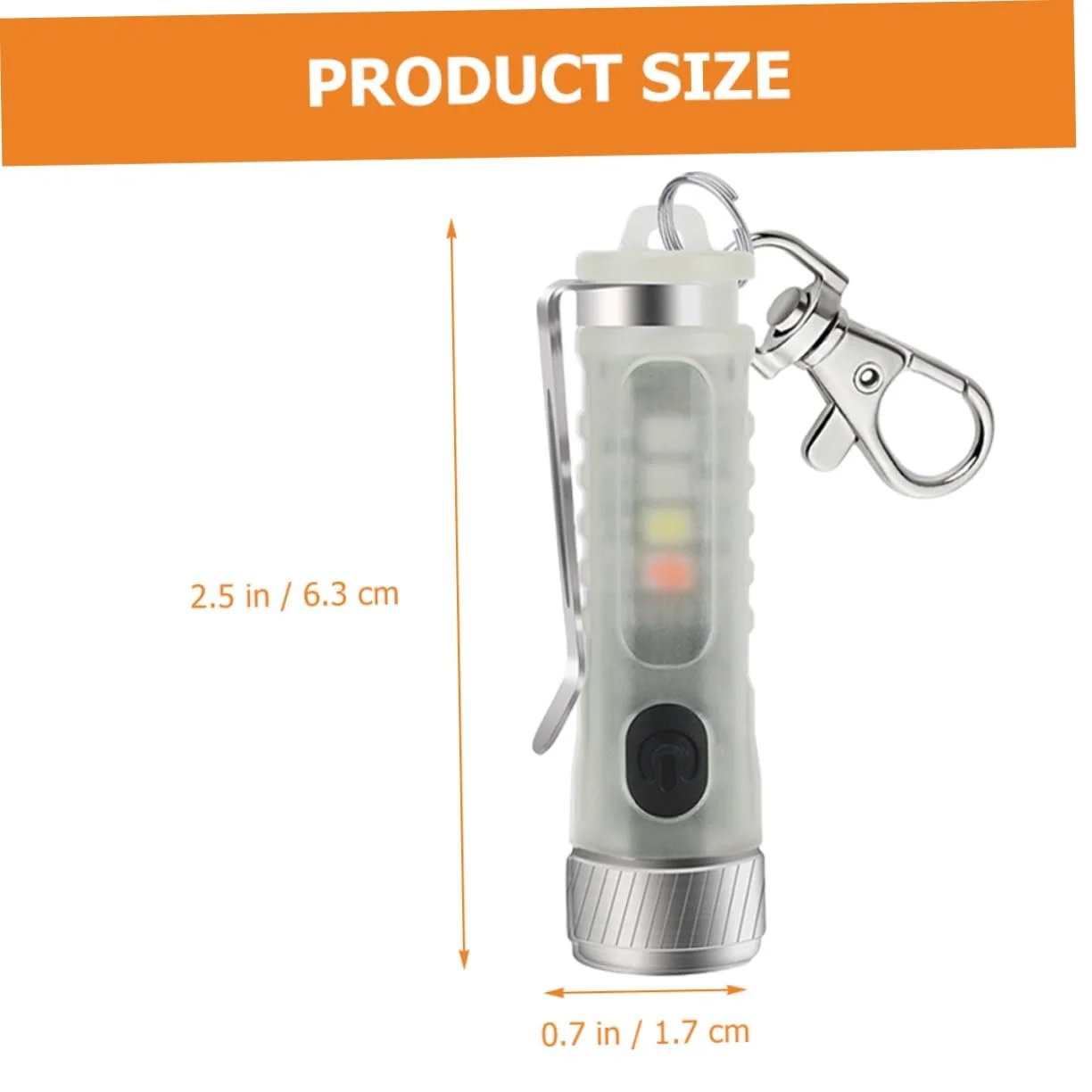 Міні Ліхтарик Брелок Toyvian з Регульованим LED Світлом та Режимами Освітлення для Кемпінгу, Активного Відпочинку та Надзвичайних Ситуацій, фото №6