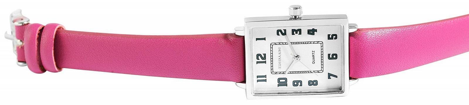 Часы наручные Excellanc Женские с ремешком из искусственной кожи, розовый/серебристый, фото №5