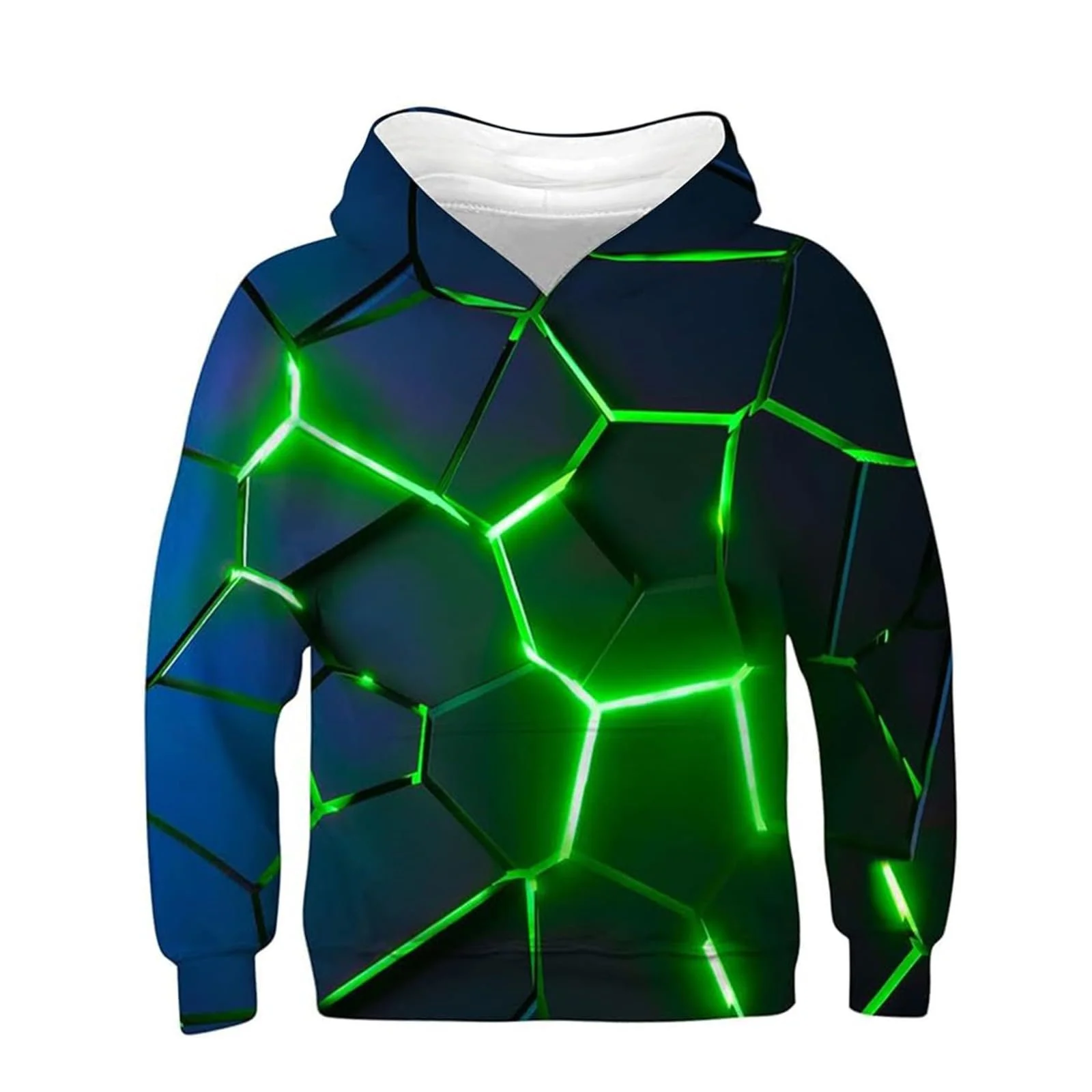 Худи для девочек - Модная толстовка с капюшоном и принтом, длинный рукав, фото №1