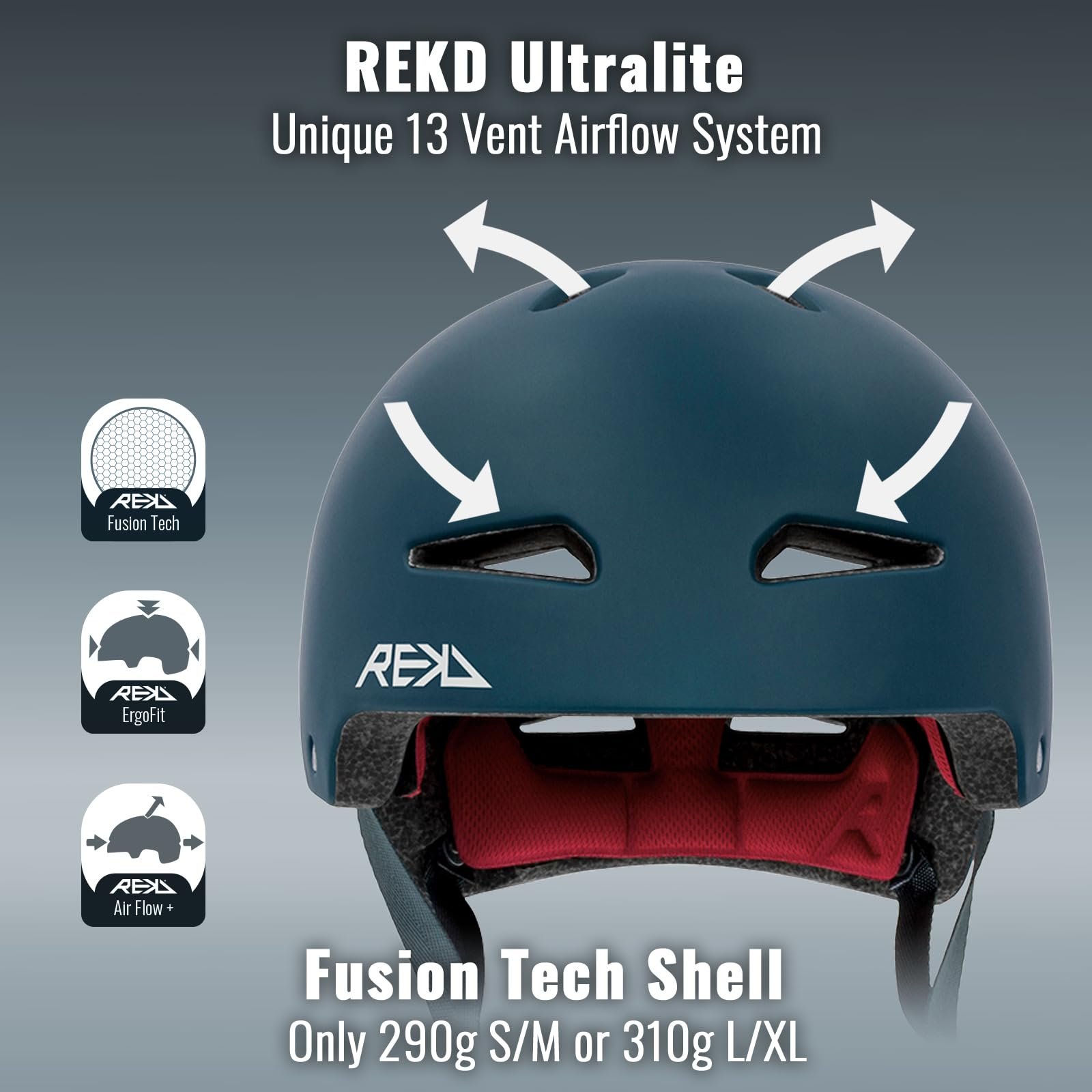 Шлем REKD Ultralite In-Mold Унисекс Шлем для скейтборда для взрослых, фото №2