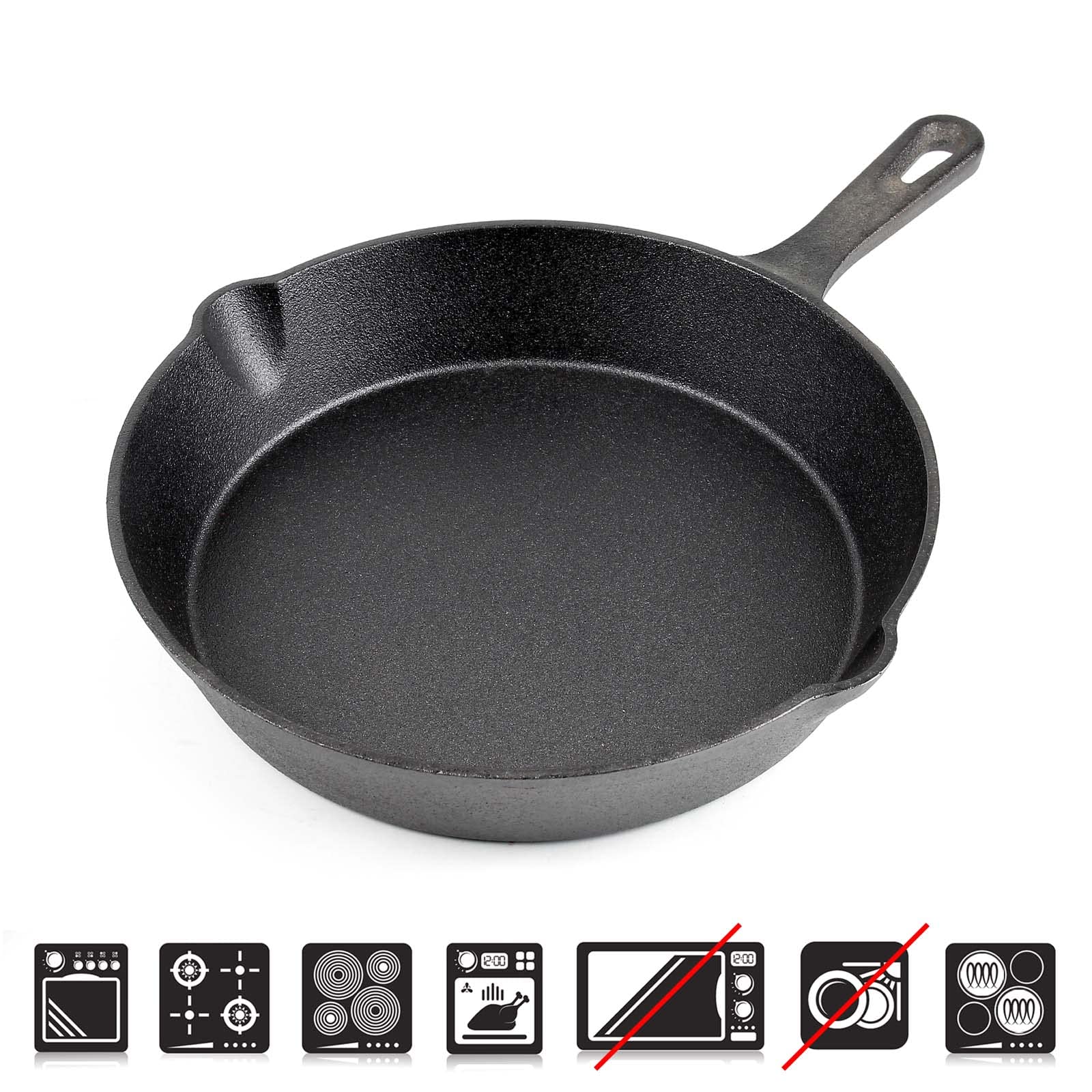 Сковорода Wiltec Чавунна з ручкою Діаметр 25 см Антипригарна, фото №3 Сковорода Wiltec Чавунна з ручкою Діаметр 25 см Антипригарна, фото №3