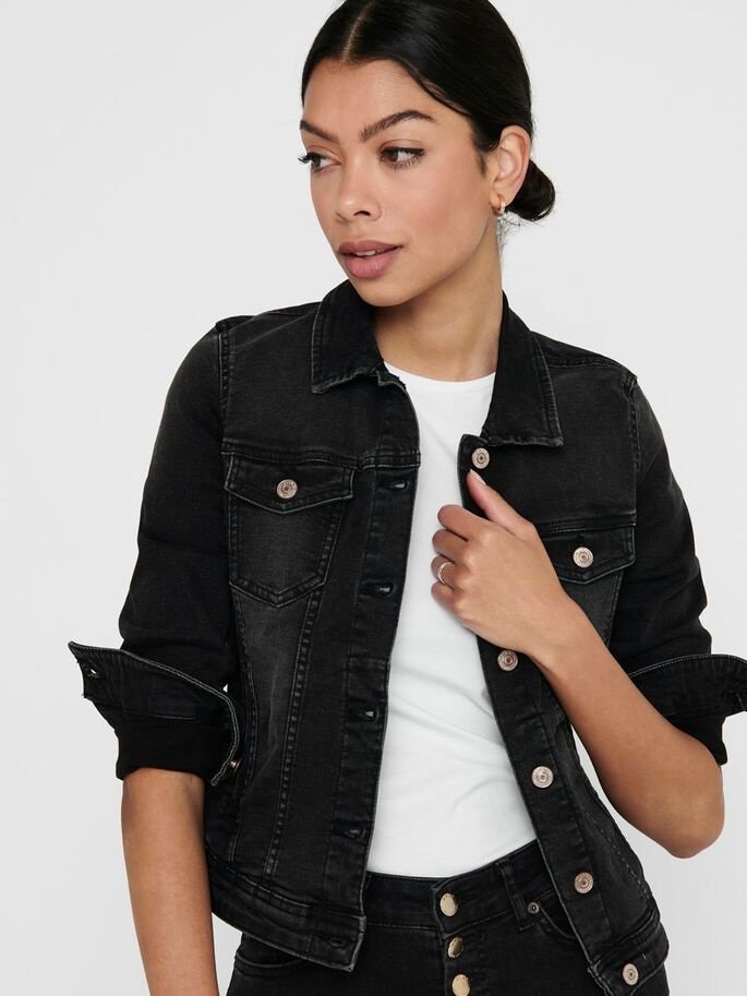 Куртка джинсовая ONLY LIFE DNM JACKET BB BEX072 NOOS 15202615 Черный XS, фото №3