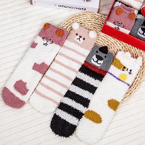 Мягкие носки Cuddly для женщин, теплые носки для кровати, толстые мягкие носки, домашние носки, женские носки, рождественский подарок, рождественские носки, зимние носки для девочек 37-42 synthetic.ua - Фото 1