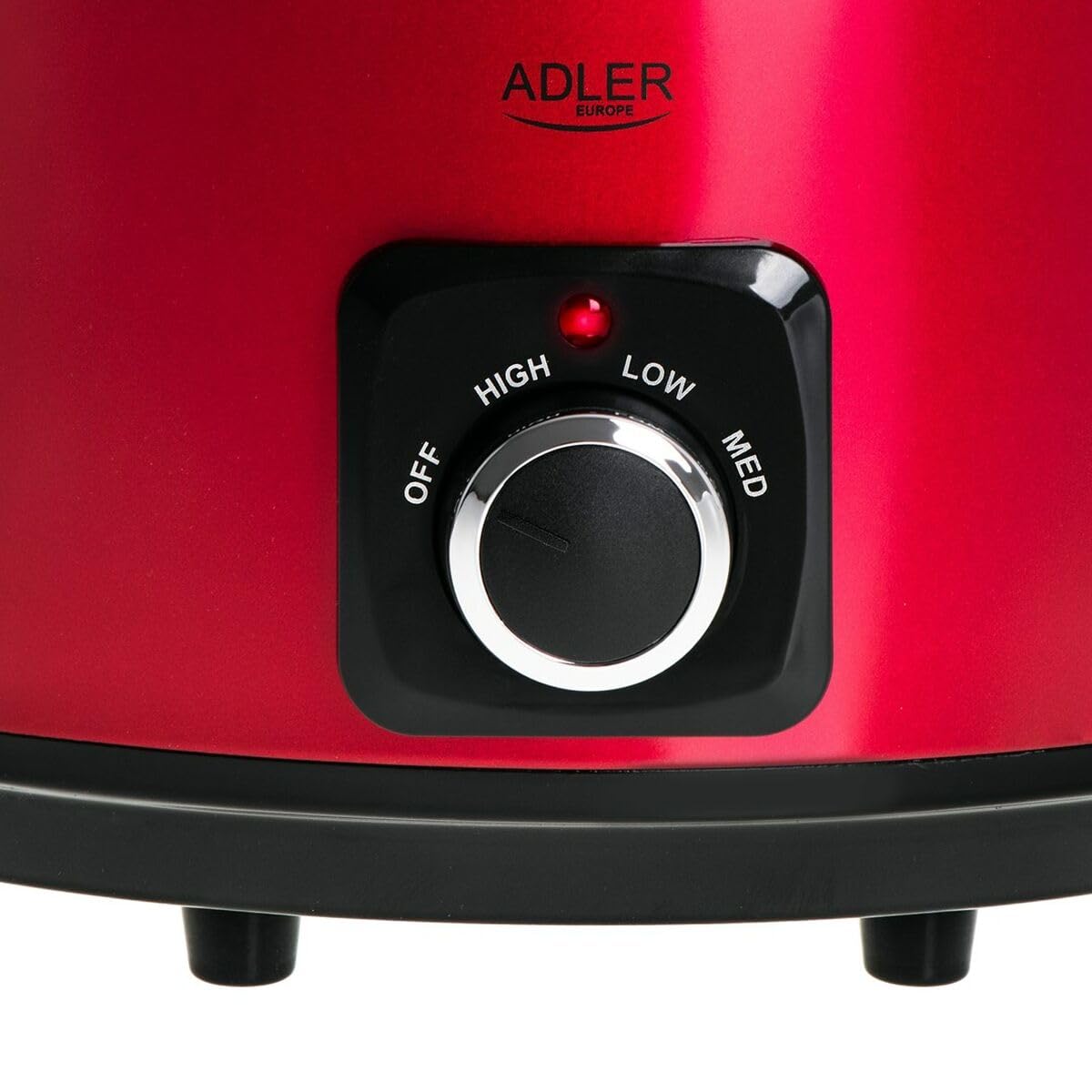 Мультиварка Adler 6413r Знімний керамічний горщик 5.8 л Термостійкі ручки Скляна кришка 3 рівні приготування Підходить для миття в посудомийній машині Корпус з нержавіючої сталі, фото №4