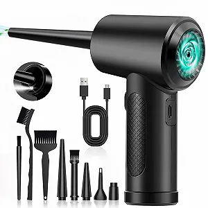 Аккумуляторный воздуходувка Bizcasa 100 000 об/мин 6000 мАч LED - Фото 1