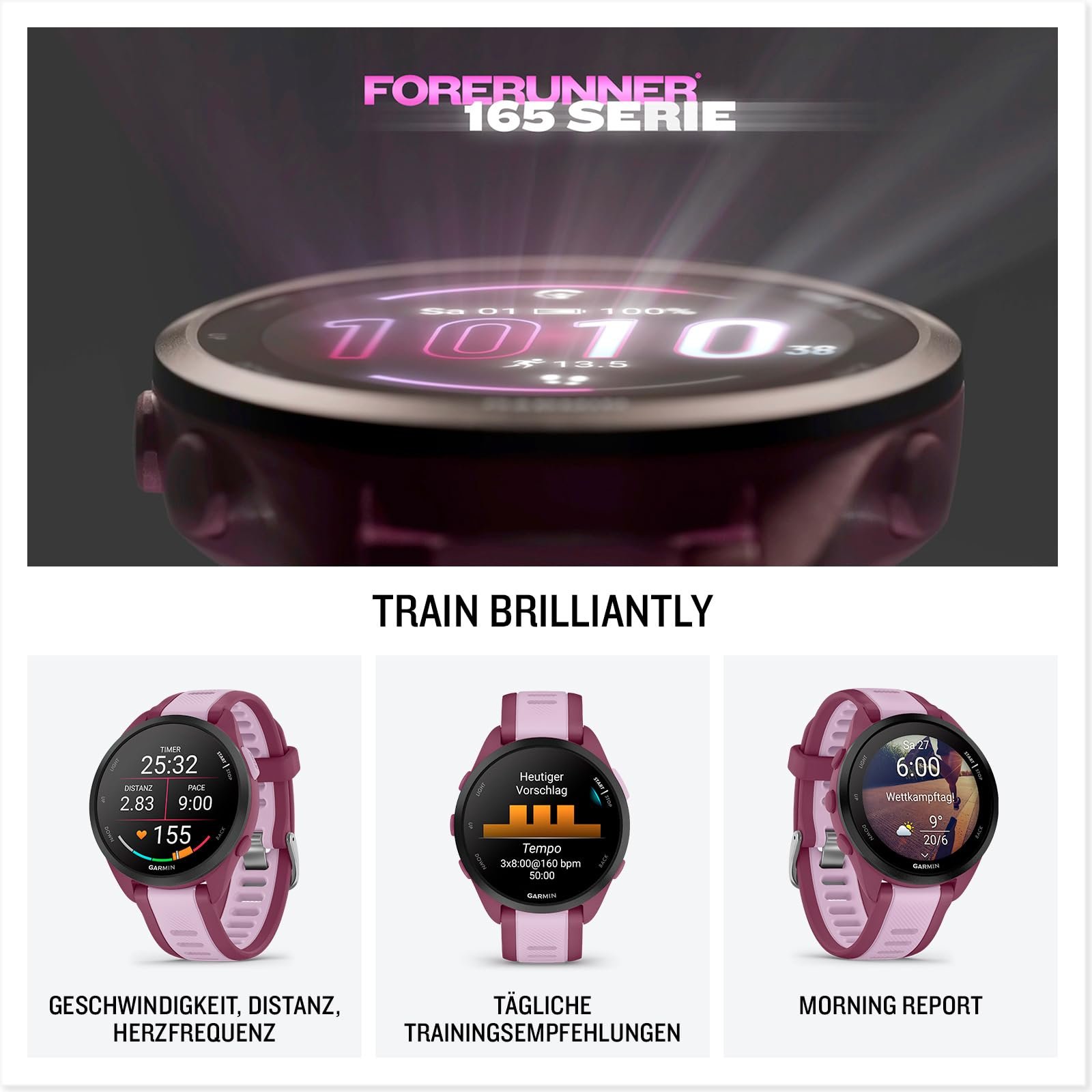 Смарт-часы Garmin Forerunner 165 Music GPS Легкие, фото №2
