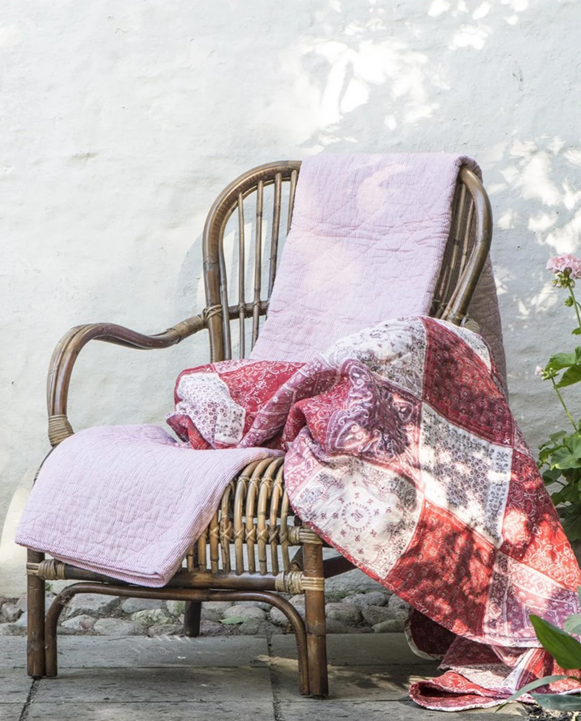 Покрывало IB Laursen Полосатый Белый/Красный, фото №3