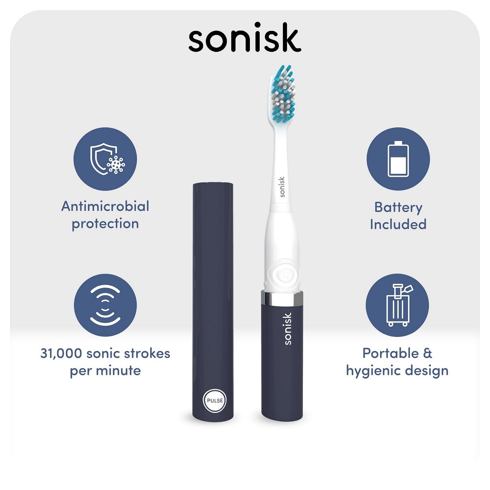 Зубная щетка электрическая Sonisk Pulse Black, фото №2