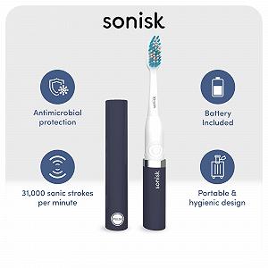 Зубная щетка электрическая Sonisk Pulse Black synthetic.ua - Фото 1