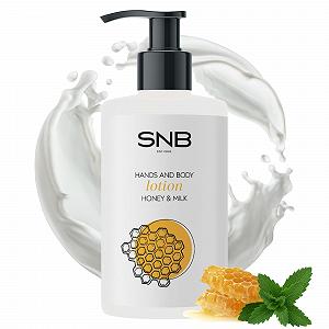 Лосьон для рук и тела SNB Professional Honey & Milk - 250 мл - Фото 1