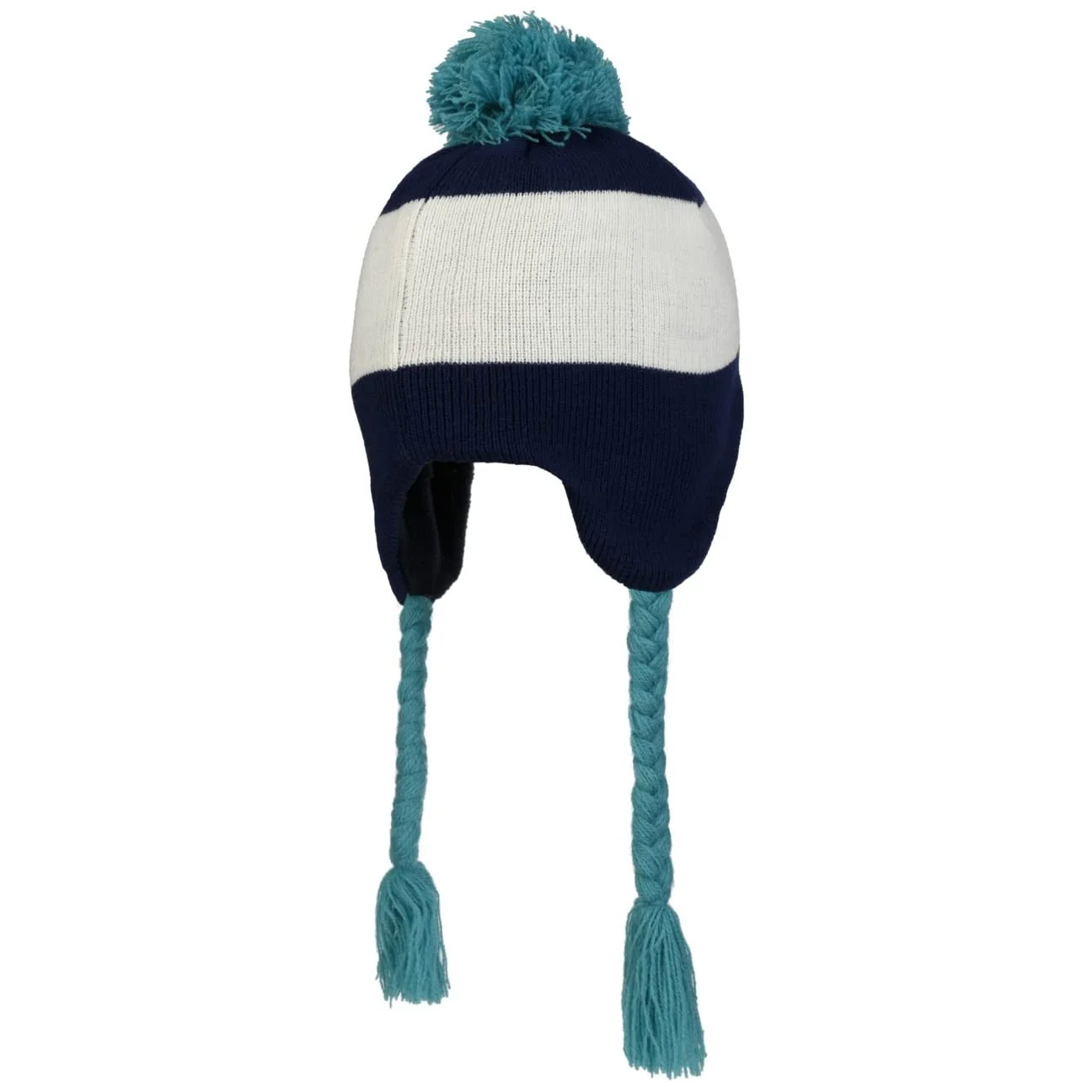 Вязаная детская шапка с помпоном Super Wings Hutshopping, темно-синяя, фото №4 Вязаная детская шапка с помпоном Super Wings Hutshopping, темно-синяя, фото №4