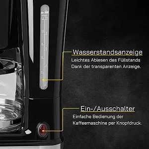 Кофеварка Coffee 2010 S на 12 чашек 870 W с автоматическим отключением synthetic.ua - Фото 1