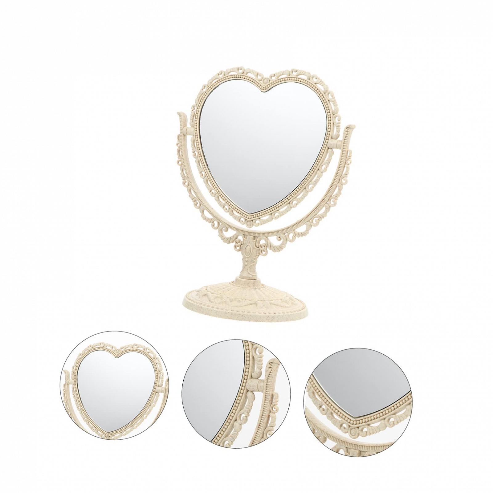 Зеркало POPETPOP Retro-косметическое Элегантный винтажный европейский пластиковое декоративное настольное, фото №2 Зеркало POPETPOP Retro-косметическое Элегантный винтажный европейский пластиковое декоративное настольное, фото №2