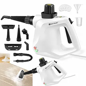 Пароочисник ручний 1000 W з 10 аксесуарами до 110 °C 400 ml - Фото 1