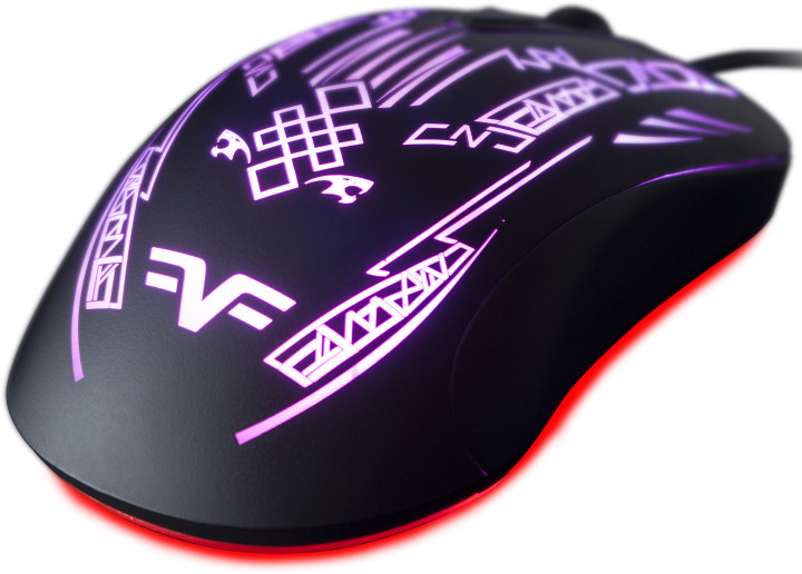 Комп'ютерна миша Frime Black Panther, USB FMP18100, ігровий, 4000dpi, довжина кабелю 2.1m, 4 кнопки, фото №4