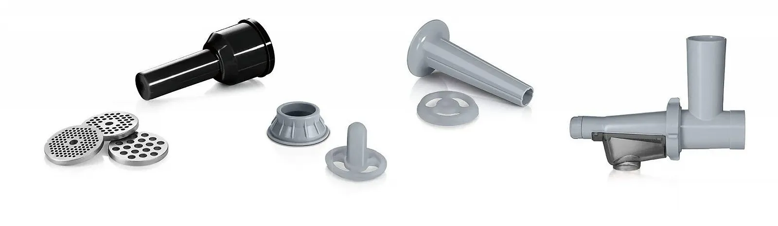 Мясорубка Bosch ProPower MFW67450 2000 Вт 3 диска насадка для колбас кеббе и соковыжималка Black Chrome, фото №2 Мясорубка Bosch ProPower MFW67450 2000 Вт 3 диска насадка для колбас кеббе и соковыжималка Black Chrome, фото №2