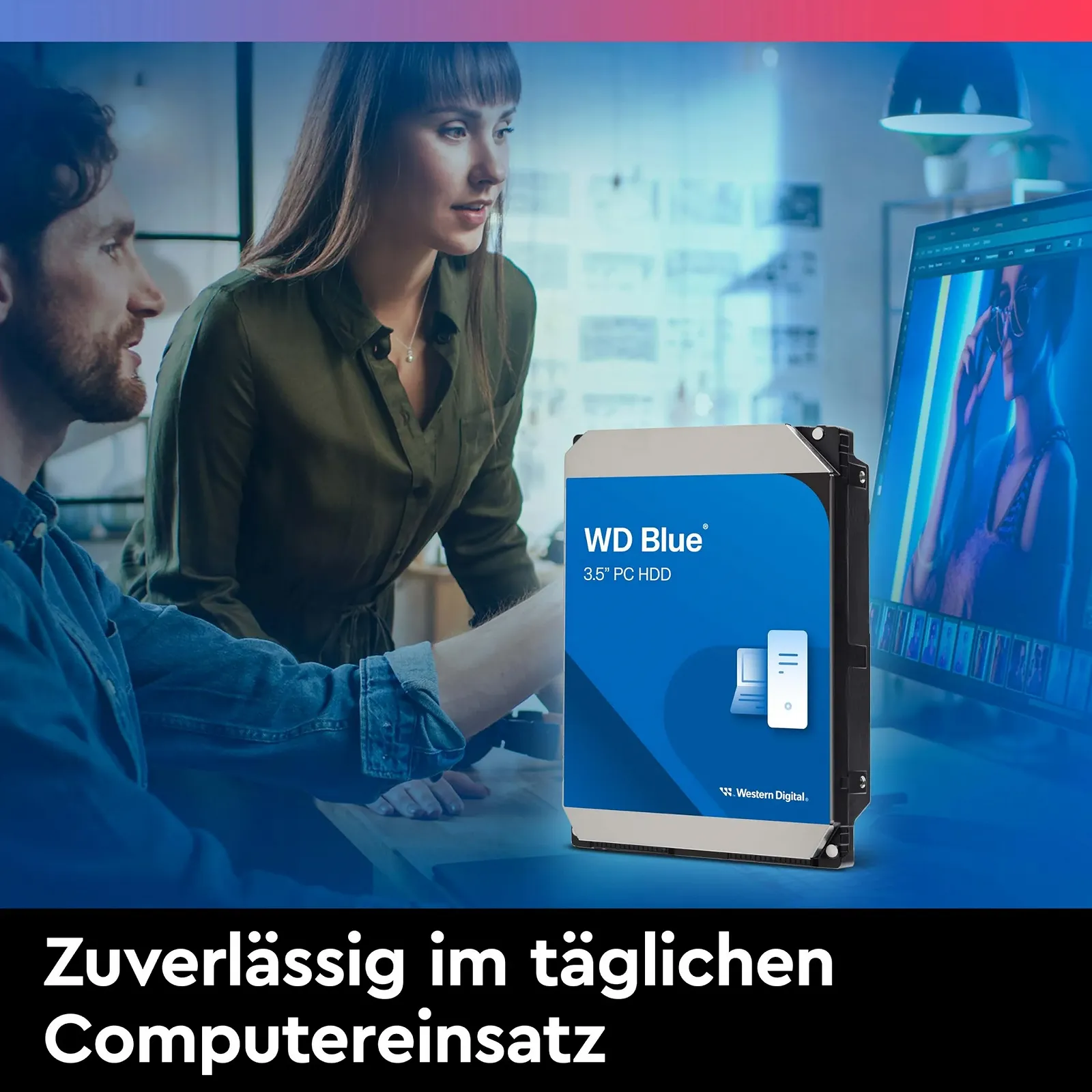 Жесткий диск Western Digital WD Blue 3.5" 4 ТБ SATA 6 Гб/с, фото №2