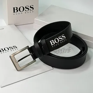 Шкіряний чоловічий ремінь BOSS, 130 см ціна на synthetic.ua - Фото 1 Шкіряний чоловічий ремінь BOSS, 130 см synthetic.ua - Фото 1