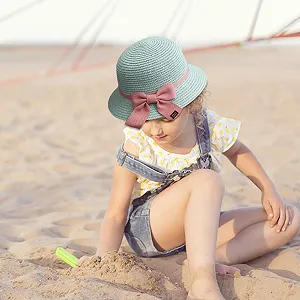 Соломенная шляпа от солнца для девочек synthetic.ua - Фото 1