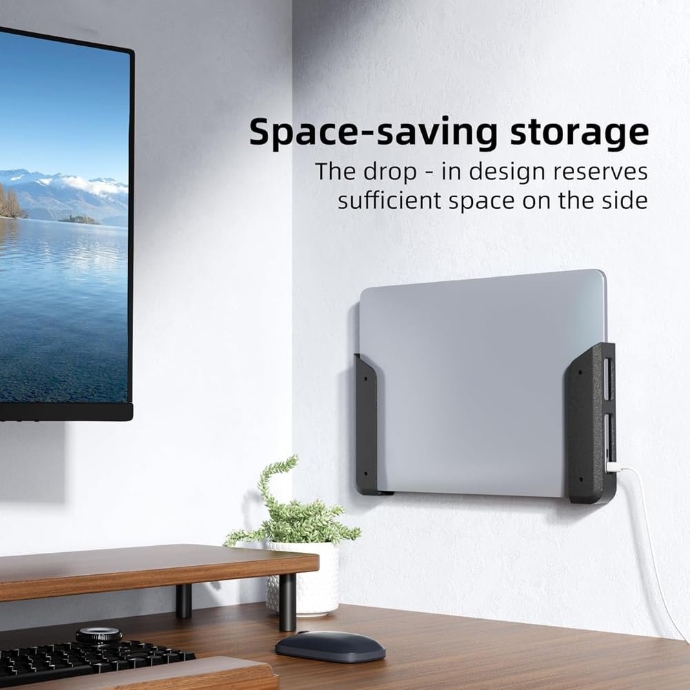 Держатель для ноутбука Универсальный настенный и подстольный держатель для MacBook, Surface, клавиатур, коммутаторов, планшетов и прочего, 2 шт, фото №3 Держатель для ноутбука Универсальный настенный и подстольный держатель для MacBook, Surface, клавиатур, коммутаторов, планшетов и прочего, 2 шт, фото №3