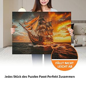 Пазл Yunlus Explore The Sailboat 1000 елементів 70 х 50 см складний synthetic.ua - Фото 1