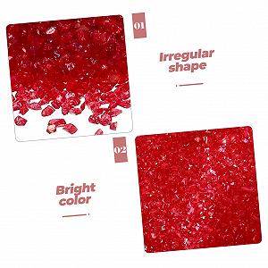 Пісок для декорування нігтів 1tasche, мішечок, різнокольоровий скляний пісок synthetic.ua - Фото 1