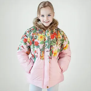 Зимняя куртка для девочек Sfwqoifou, теплая, ветрозащитная, утолщенная, элегантная зимняя куртка с меховым капюшоном, стеганая куртка, уличная куртка, зимняя куртка на подкладке, куртка с длинными рукавами, детская куртка-парка synthetic.ua - Фото 1