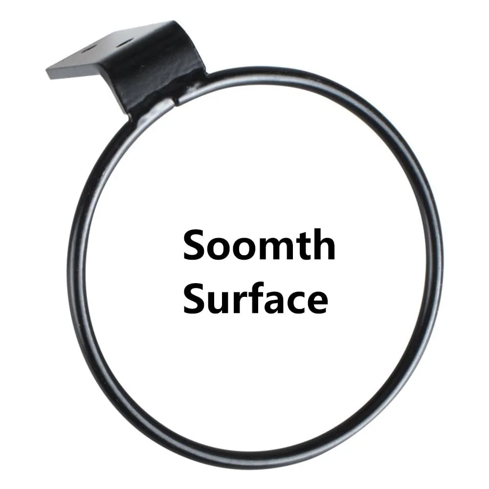 Тримач для квіткових горщиків настінний TopHomer кільце 8 дюймів (20 см) чорний, фото №5