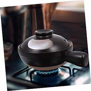 Кастрюля для супа NOLITOY Керамическая с одной ручкой и крышкой Белая synthetic.ua - Фото 1