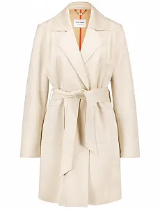 Пальто Gerry Weber М'яке коротке Велюровий вигляд Однотонні кольори - Фото 1