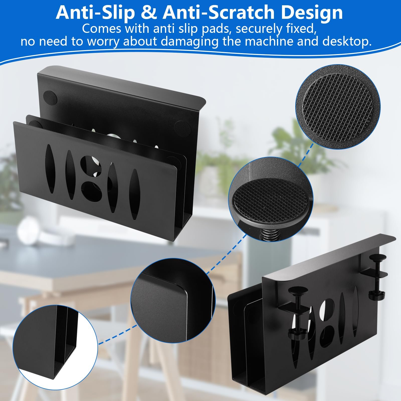 Подставка для ноутбука Стальная Двойная Черная, фото №3