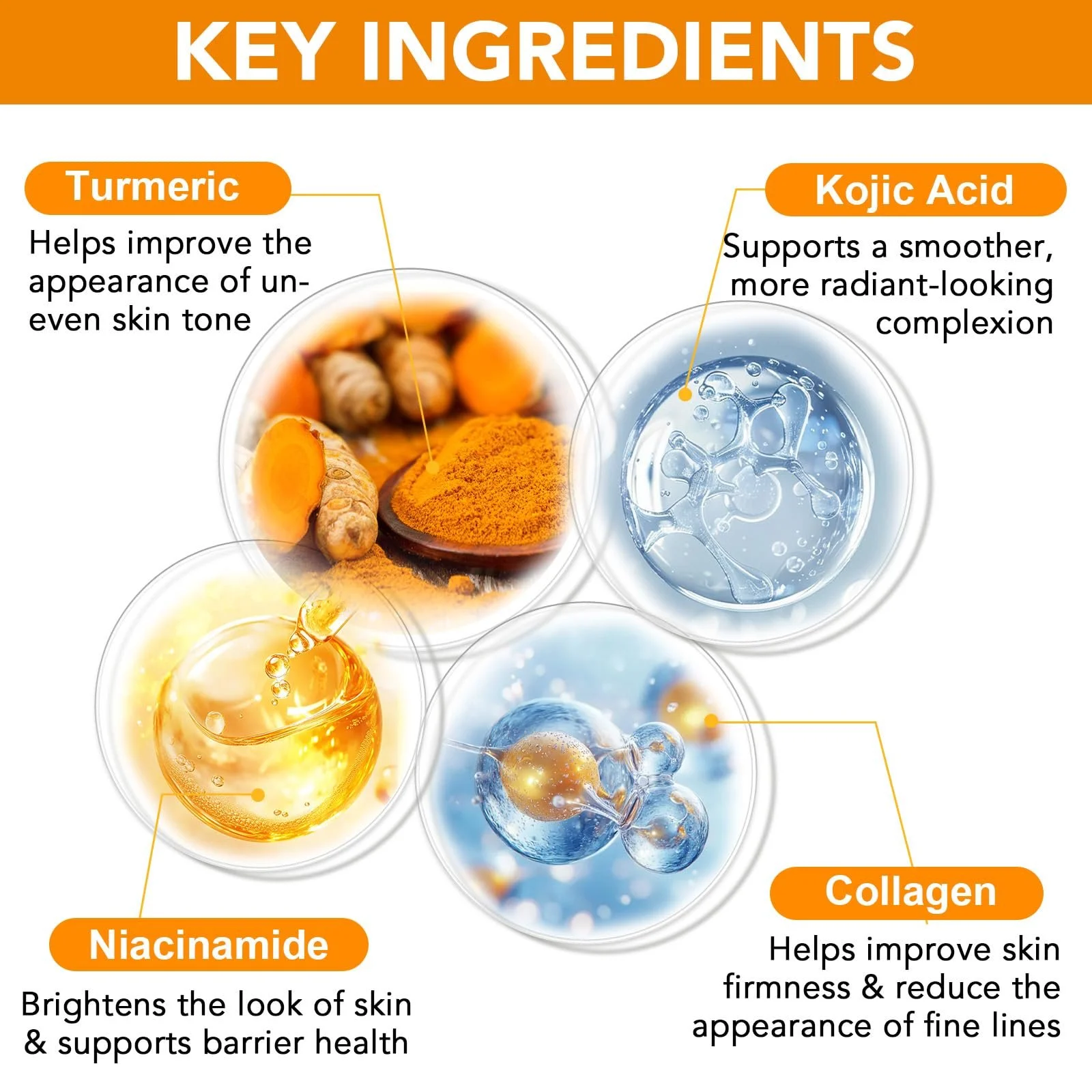 Маска для обличчя Kojic Acid Curcuma Brightening Firming Anti-Aging Leaf - Even Tonic, Зволоження, Заспокоєння, фото №3