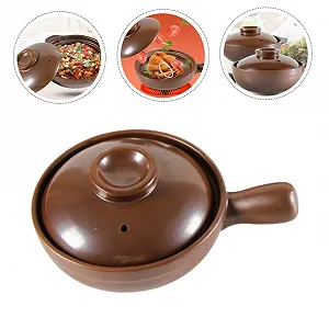 Кастрюля керамическая с крышкой термостойкая антипригарная synthetic.ua - Фото 1