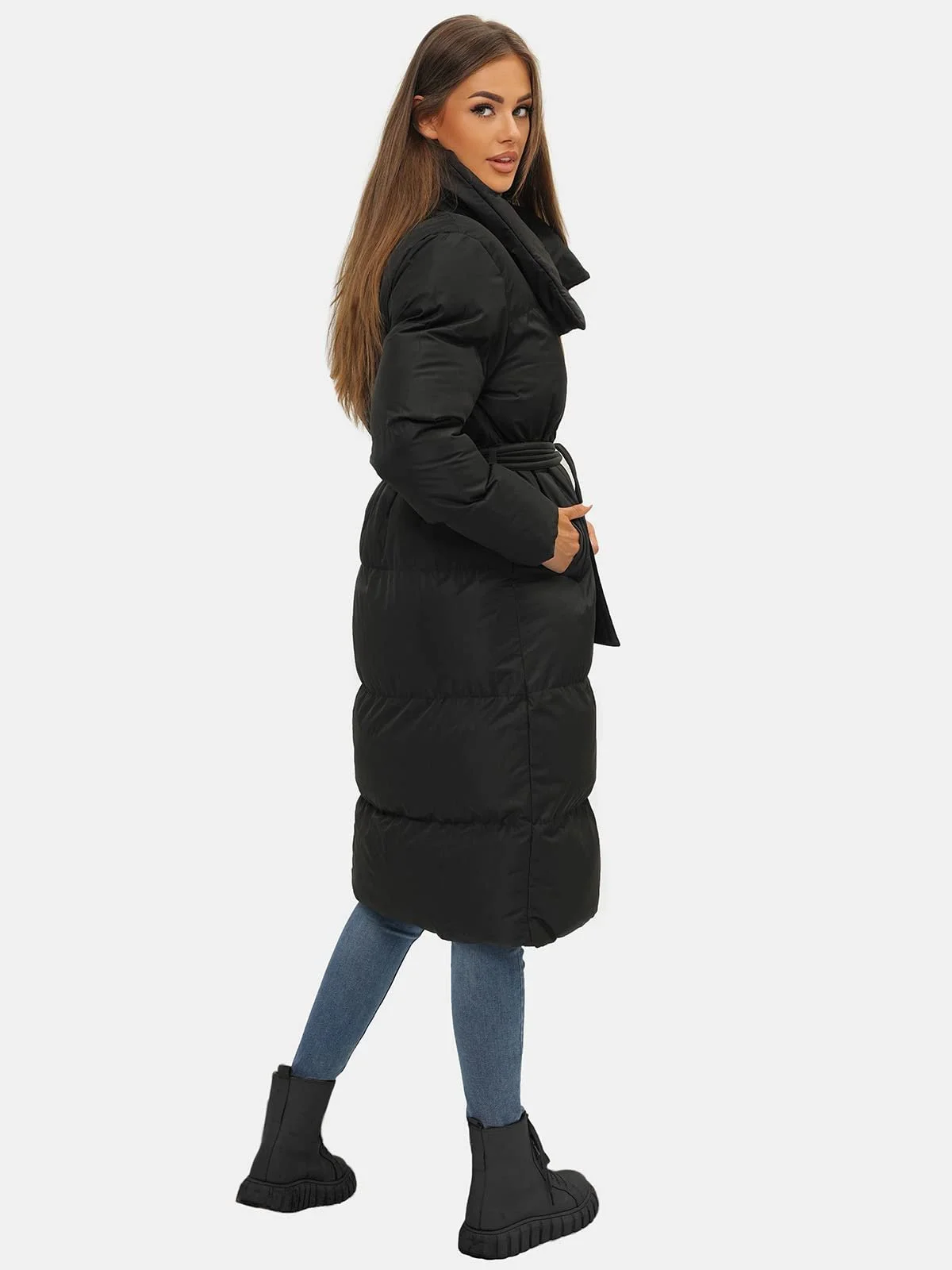 Женское зимнее пальто OZONEE JS/M737, фото №4 Женское зимнее пальто OZONEE JS/M737, фото №4