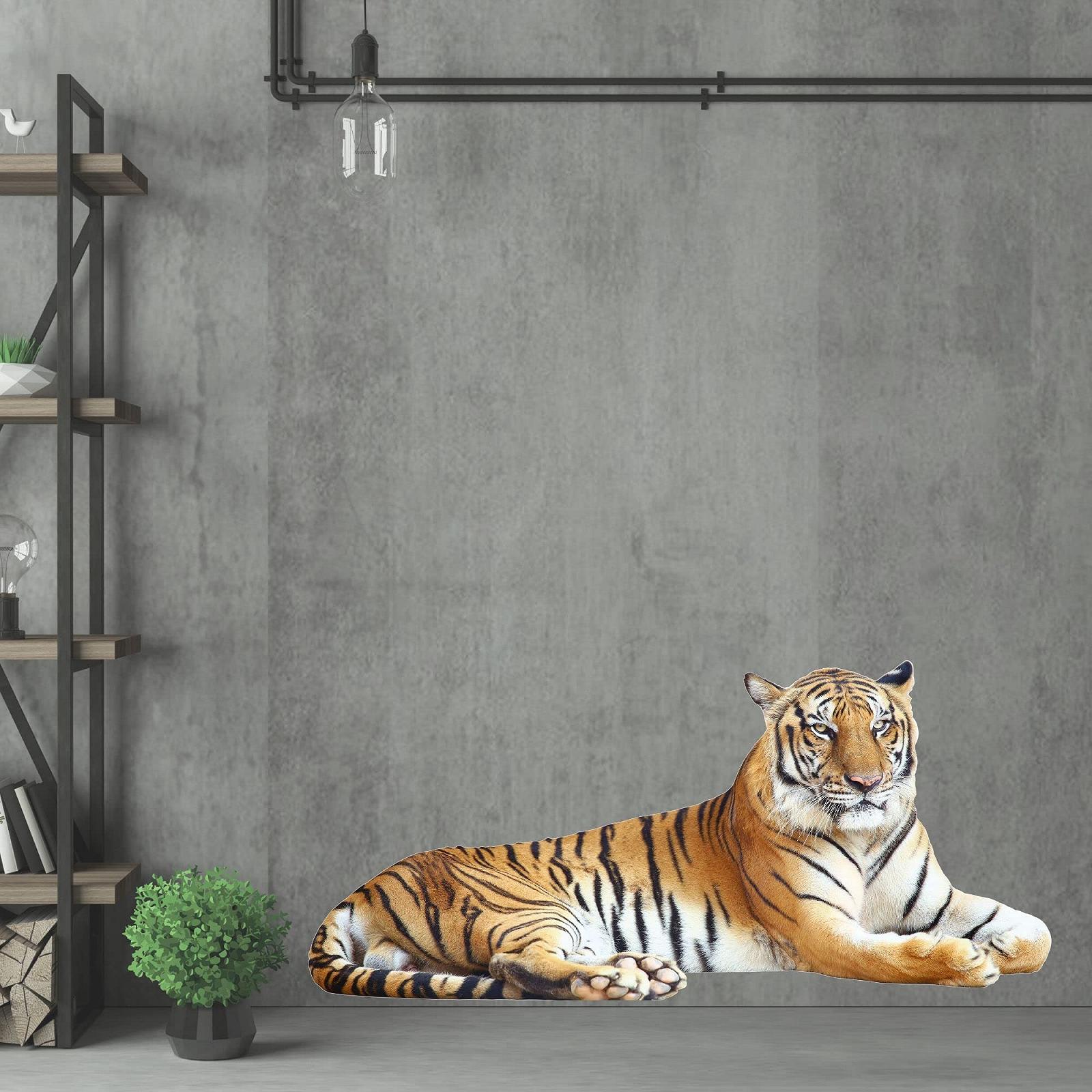 Наклейка на стіну GRAZDesign Tiger Lying Africa 3D 87 x 40 см, фото №3