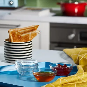 Миски Стеклянные KitchenCraft 55 мл (Набор из 4) synthetic.ua - Фото 1