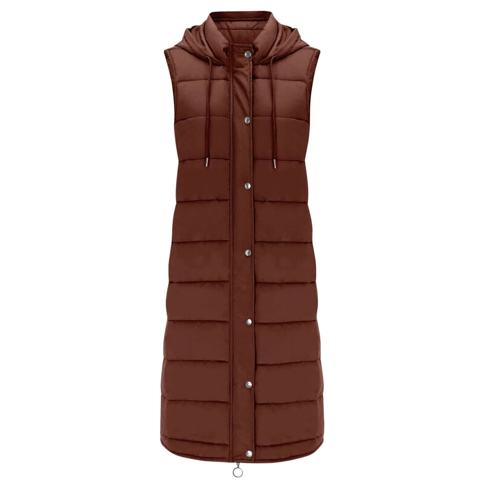 Жіночий стьобаний жилет Beokeuioe Довгий, фото №5