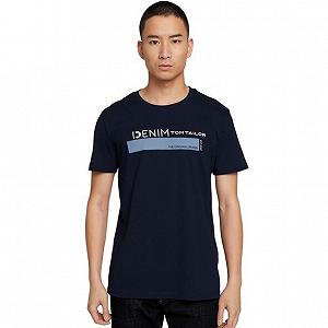 Футболка printed  1030693XX1210668 Tom Tailor Темно-синій 2XL - Фото 1