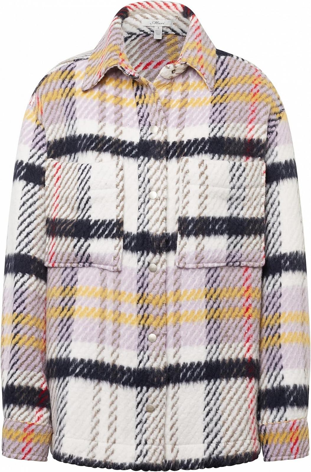 Жіноча сорочка MAVI CHECK SHIRT Golden Yellow Fair Orchid Check - L, фото №4