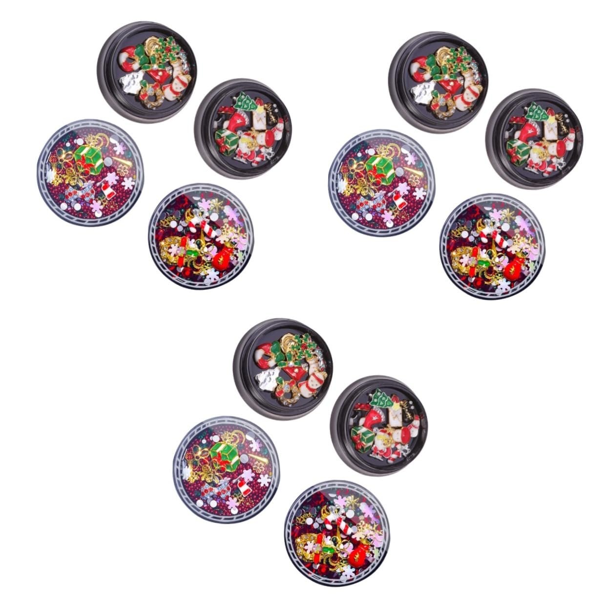 Стразы для ногтей Healeved Рождественские, набор, снежинки, фото №1