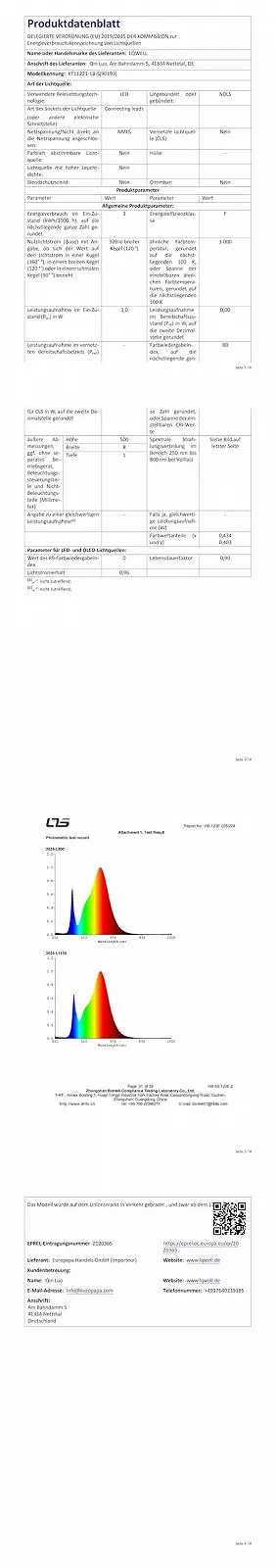 Настільна світлодіодна лампа LQWELL металева сучасна 3000K, фото №2