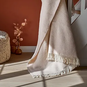 Плед URBANARA Gotland Шерсть 200 x 200 см Серый - Фото 1