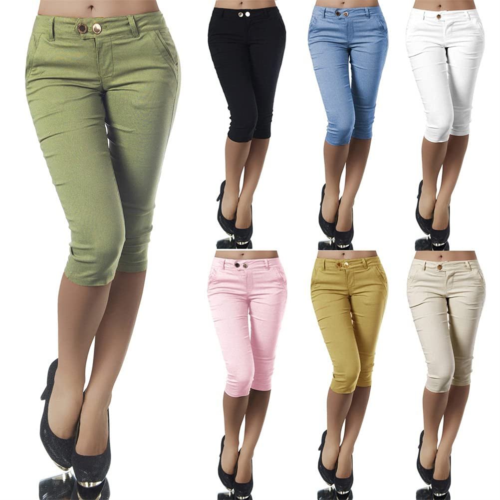 Джинсы Капри ORANDESIGNE Slim Fit, летние, легкие, фото №2