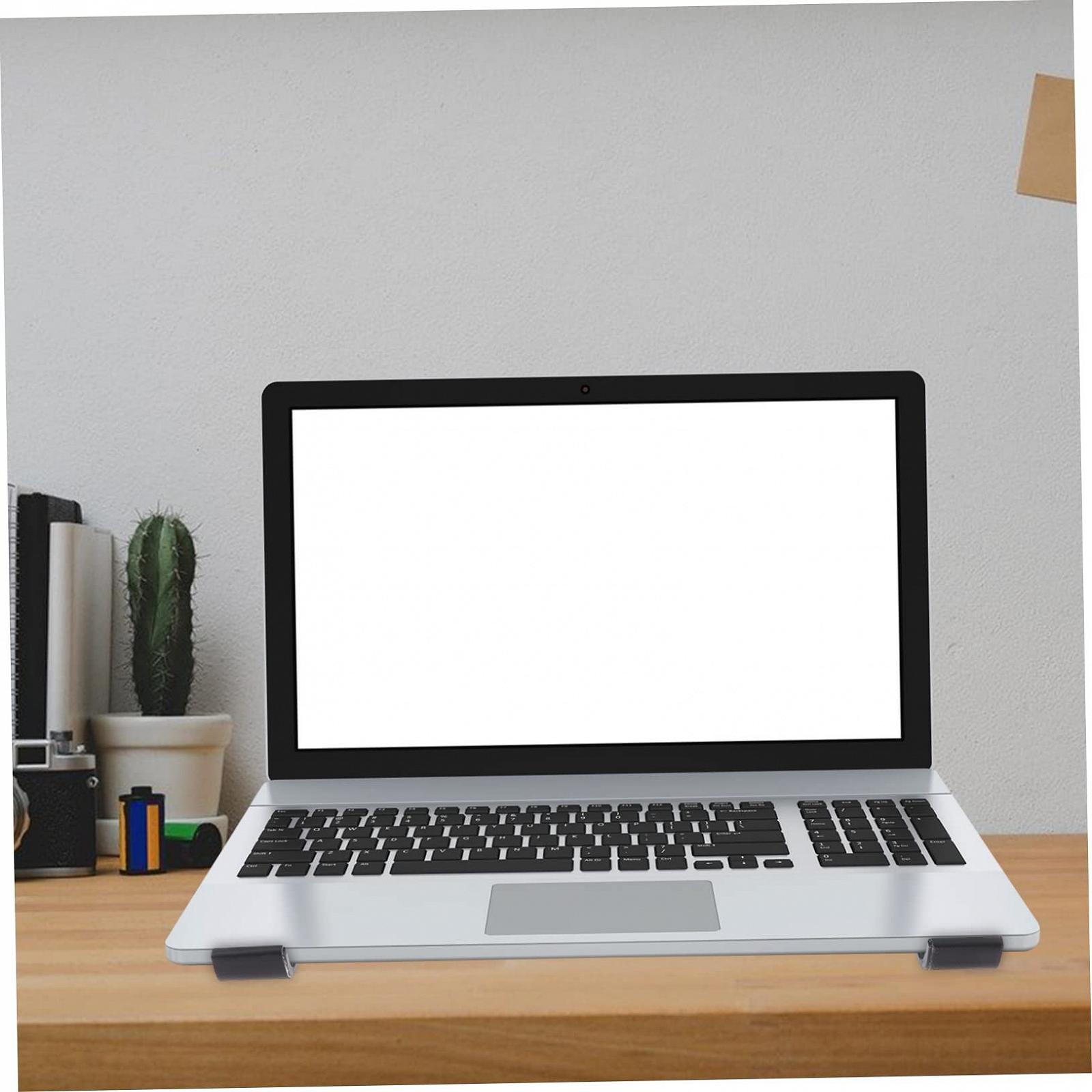 Підставка для ноутбука Алюмінієвий сплав Ергономічна Стабільна охолоджуюча з порожнистим дизайном тепловідведення для використання на столі, фото №7