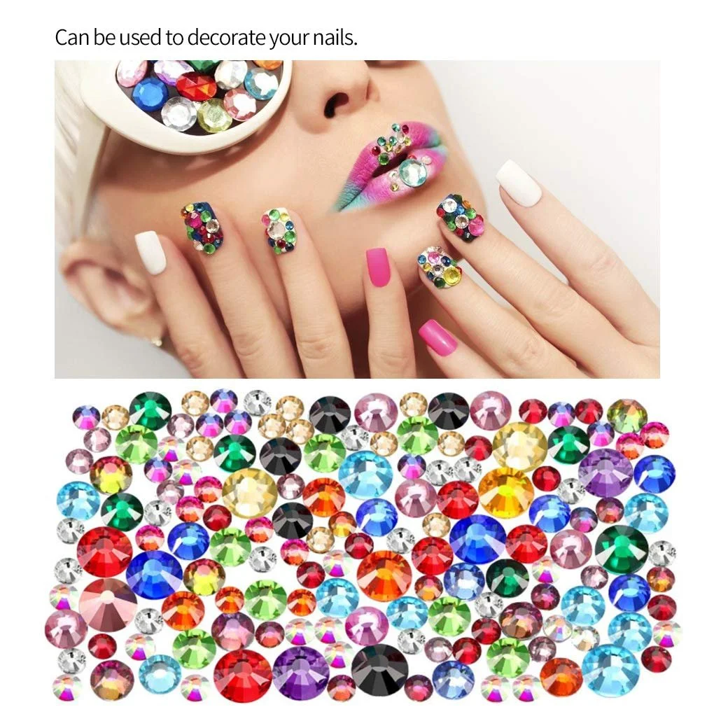 Стрази Скляні кристали Багатогранні блискучі декоративні ручної роботи 2000 шт., фото №4